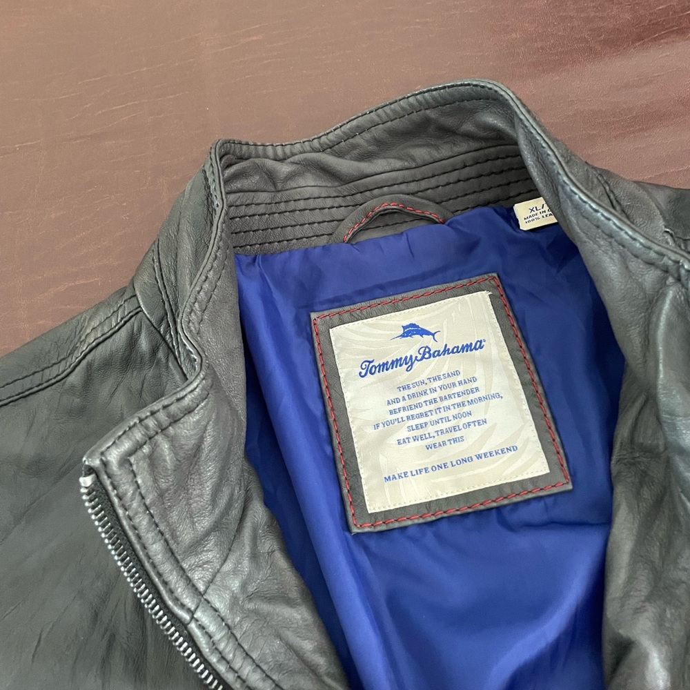 Mens Tommy Bahama, Leather Jacket